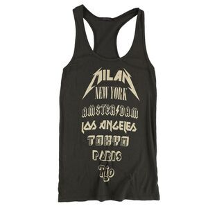 dirty violet Womens Milan New York Racerback Tank Top, Brown, NWT